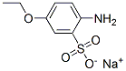 sodium 2-amino-5-ethoxybenzenesulphonate Struktur