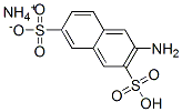 ammonium hydrogen 3-aminonaphthalene-2,7-disulphonate  Struktur