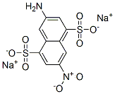 3-amino-7-nitronaphthalene-1,5-disulphonic acid, sodium salt Struktur