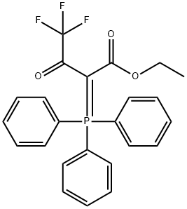 ETHYL 4,4,4-TRIFLUORO-2-(TRIPHENYLPHOSPHORANYLIDENE)ACETOACETATE Struktur