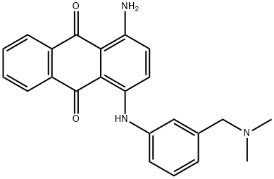 1-amino-4-[[3-[(dimethylamino)methyl]phenyl]amino]anthraquinone Struktur