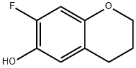 2H-1-Benzopyran-6-ol,  7-fluoro-3,4-dihydro- Struktur