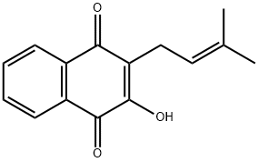 2-Hydroxy-3-(3-methylbut-2-enyl)-1,4-naphthochinon