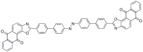 2,2'-[azobis[[1,1'-biphenyl]-4,4'-diyl]]bis[anthra[2,1-d]oxazole-6,11-dione] Struktur