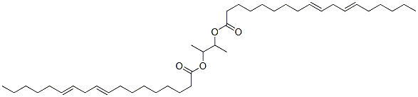 3-[(9E,12E)-octadeca-9,12-dienoyl]oxybutan-2-yl (9E,12E)-octadeca-9,12 -dienoate Struktur