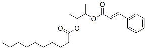 3-[(E)-3-phenylprop-2-enoyl]oxybutan-2-yl decanoate Struktur