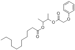 1-Methyl-2-((phenoxyacetyl)oxy)propyl undecanoate Struktur