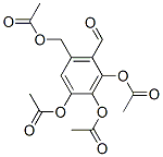 2,3,4-Tris(acetyloxy)-6-[(acetyloxy)methyl]benzaldehyde Struktur