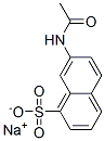 sodium 7-acetamidonaphthalene-1-sulphonate  Struktur