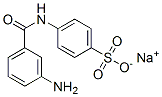 sodium N-(3-aminobenzoyl)sulphanilate Struktur