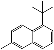 1-(tert-butyl)-6-methylnaphthalene Struktur