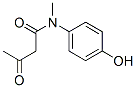 N-(4-hydroxyphenyl)-N-methyl-3-oxobutyramide Struktur