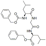 benzyl N-[N-[N-[(benzyloxy)carbonyl]-L-leucyl]glycyl]-L-leucinate Struktur