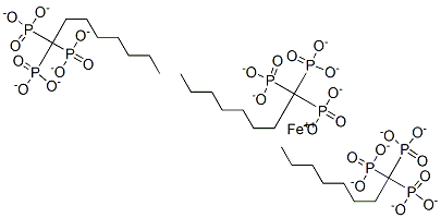 iron(2+) trioctyl triphosphonate Struktur