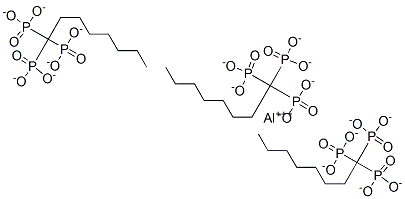 aluminium trioctyl triphosphonate Struktur