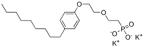 potassium [2-[2-(4-nonylphenoxy)ethoxy]ethyl] phosphonate Struktur