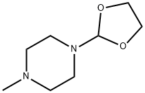 Piperazine, 1-(1,3-dioxolan-2-yl)-4-methyl- (9CI) Struktur