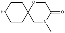 4-Methyl-1-oxa-4,9-diazaspiro[5.5]undecan-3-one Struktur