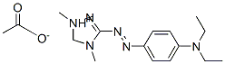 3-[[4-(diethylamino)phenyl]azo]-1,4-dimethyl-1H-1,2,4-triazolium acetate Struktur