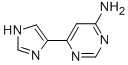 4-Pyrimidinamine,  6-(1H-imidazol-4-yl)-  (9CI) Struktur