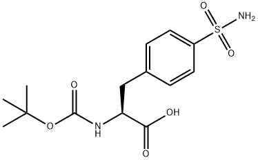 4-(AMINOSULFONYL)-N-BOC-L-PHENYLALANINE Struktur