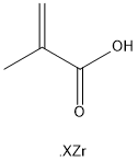 Methacrylic acid (zirconium salt) Struktur