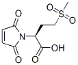 1H-Pyrrole-1-acetic acid, 2,5-dihydro-alpha-(2-(methylsulfonyl)ethyl)- 2,5-dioxo-, (S)- Struktur