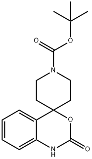 1,2-DIHYDRO-2-OXO-SPIRO[4H-3,1-BENZOXAZINE-4,4'-PIPERIDINE]-1'-CARBOXYLIC ACID 1,1-DIMETHYL ETHYL ESTER Struktur