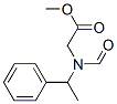 methyl N-formyl-N-(1-phenylethyl)glycinate Struktur