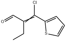 2-(chloro-2-thienylmethylene)butyraldehyde  Struktur