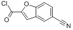 2-Benzofurancarbonyl chloride, 5-cyano- (9CI) Struktur