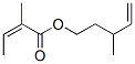 3-methyl-4-pentenyl 2-methylisocrotonate Struktur