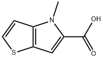 4-METHYL-4H-THIENO[3,2-B]PYRROLE-5-CARBOXYLIC ACID Struktur