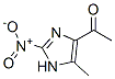 Ethanone, 1-(5-methyl-2-nitro-1H-imidazol-4-yl)- (9CI) Struktur