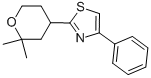 2-(2,2-Dimethyltetrahydro-2H-pyran-4-yl)-4-phenylthiazole Struktur