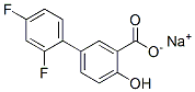 sodium 2',4'-difluoro-4-hydroxy[1,1'-biphenyl]-3-carboxylate Struktur