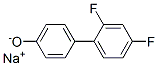 sodium 2',4'-difluoro[1,1'-biphenyl]-4-olate  Struktur