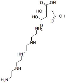 N-(2-aminoethyl)-N'-[2-[(2-aminoethyl)amino]ethyl]ethylenediamine 2-hydroxypropane-1,2,3-tricarboxylate Struktur