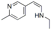 (Z)-N-ethyl-2-(6-methyl-3-pyridyl)vinylamine Struktur