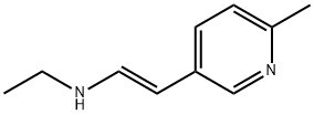 (E)-N-ethyl-2-(6-methyl-3-pyridyl)vinylamine Struktur