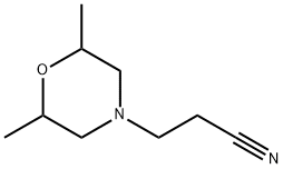 2,6-dimethyl-4-morpholinepropiononitrile Struktur