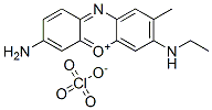 7-amino-3-(ethylamino)-2-methylphenoxazin-5-ium perchlorate Struktur