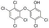 2-hydroxy-2',3',4,5,5',6'-hexachlorodiphenyl ether Struktur