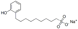 sodium 9-(hydroxyphenyl)nonanesulphonate Struktur