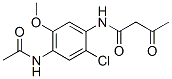 N-[4-(acetylamino)-2-chloro-5-methoxyphenyl]-3-oxobutyramide Structure