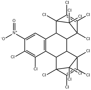 1,2-DICHLORO-3-NITRONAPHTHALENE-BIS(HEXA -CHLOROCYCLOPENTADIENE) ADDUCT, TECH Struktur