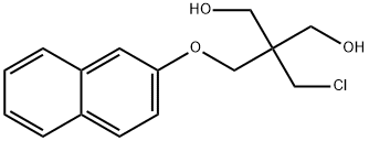 2-(Chloromethyl)-2-[(2-naphtyloxy)methyl]-1,3-propanediol Struktur