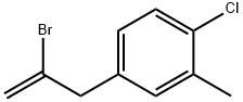 2-Bromo-3-(4-chloro-3-methylphenyl)prop-1-ene Struktur