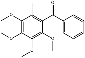 METHANONE, PHENYL(2,3,4,5-TETRAMETHOXY-6-METHYLPHENYL)- Struktur