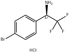 (R)-1-(4-BROMOPHENYL)-2,2,2-TRIFLUOROETHYLAMINE HCL Struktur